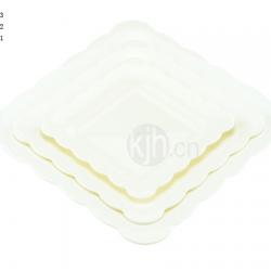 花邊正方餐盤(4、6PCS