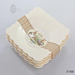 波比大號(hào)花邊正方餐盤(pán)