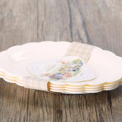 波比小號(hào)花邊橢圓餐盤(pán)