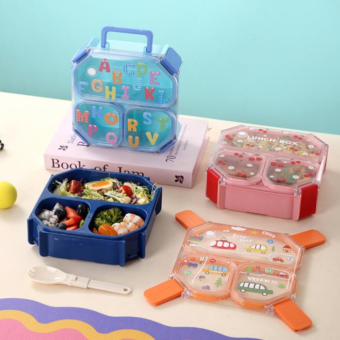 UV手提獨(dú)立密封方形塑料二格1.05L/三格980m